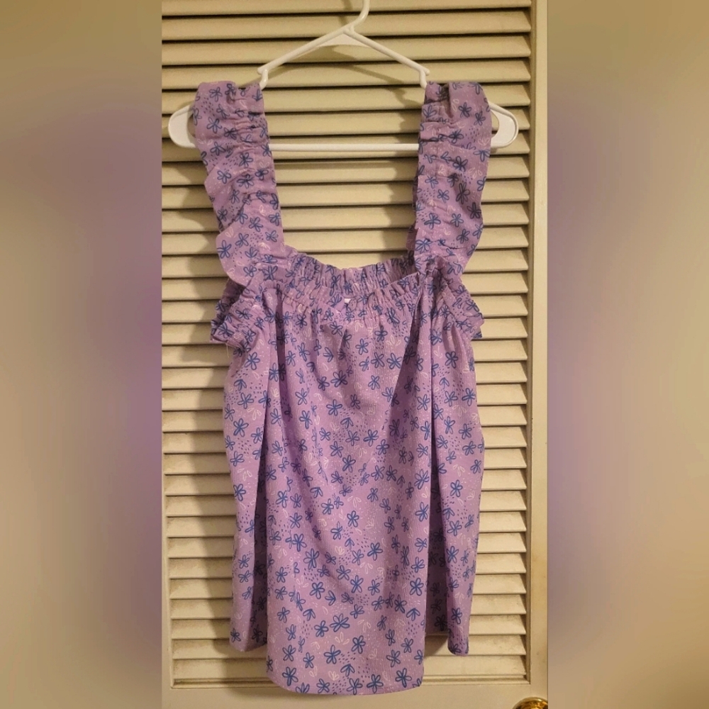LuLaRoe Daisy Chiffon Ruffle Tank